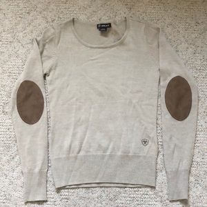 Ariat Tan Elbow Patch Sweater